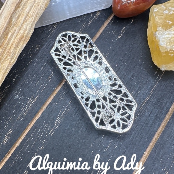 Alquimia by Ady Silver and Green Necklace - Picture 3 of 4